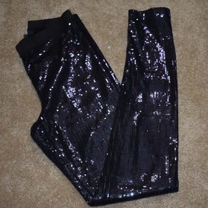 Forever 21 navy blue sequin leggings